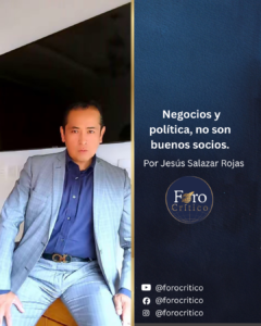 Negocios y política, no son buenos socios